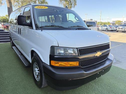 White 2023 Chevrolet Express 3500 RWD 3500 Extended Wheelbase LS