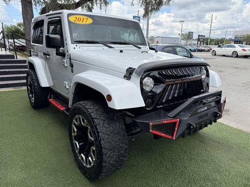 White 2017 Jeep Wrangler Sahara