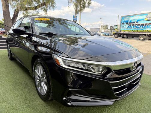 Black 2021 Honda Accord LX 1.5T