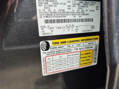 MAGNETIC METALLIC 2020 Ford Expedition XLT