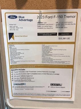 2023 Ford F-150 TREMOR