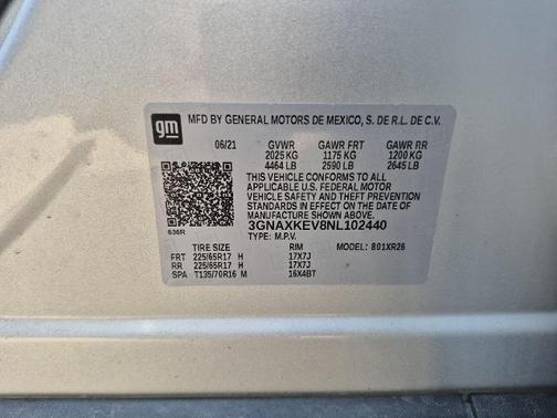 2022 Chevrolet Equinox LT W/1LT
