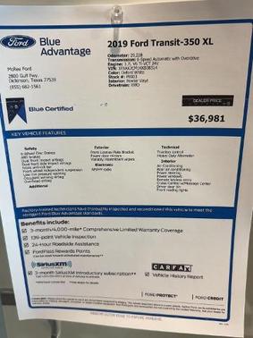 2019 Ford Transit-350 XL