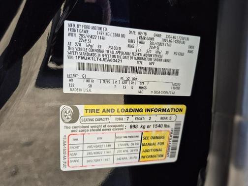 2018 Ford Expedition PLATINUM