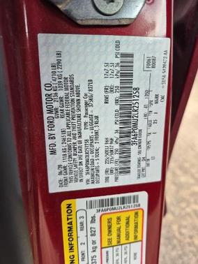 2020 Ford Fusion SEL