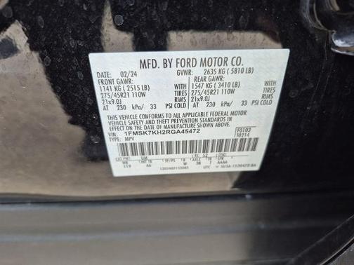 2024 Ford Explorer ST-LINE