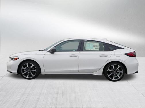 Platinum White Pearl 2026 Honda Civic Hybrid Sport Touring