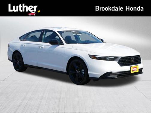 Platinum White Pearl 2026 Honda Accord Hybrid Sport-L