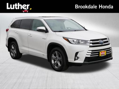 Blizzard Pearl 2019 Toyota Highlander Hybrid Limited