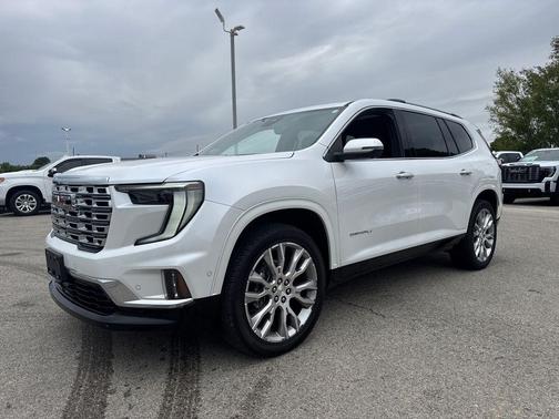 White Frost Tricoat 2025 GMC Acadia Denali