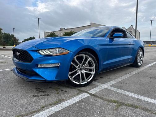 Velocity Blue Metallic 2021 Ford Mustang EcoBoost Premium