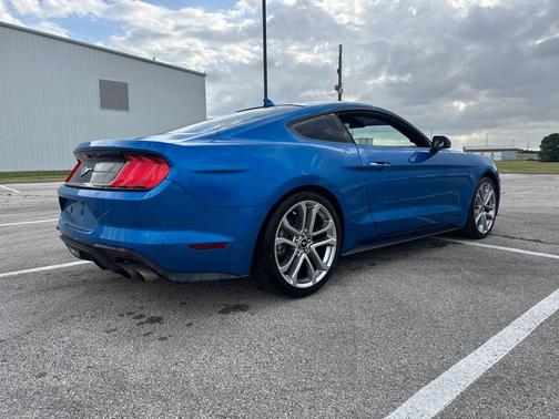 Velocity Blue Metallic 2021 Ford Mustang EcoBoost Premium