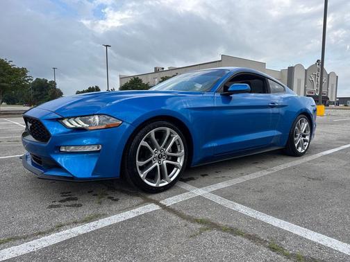 Velocity Blue Metallic 2021 Ford Mustang EcoBoost Premium