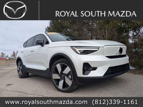 Crystal White Metallic 2024 Volvo C40 Recharge Pure Electric Twin Ultimate