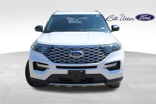 STAR WHITE MET TRI-COAT 2020 Ford Explorer Platinum