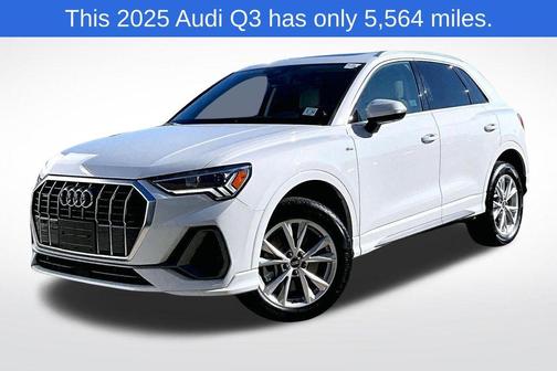 Glacier White Metallic 2025 Audi Q3 45 S line Premium