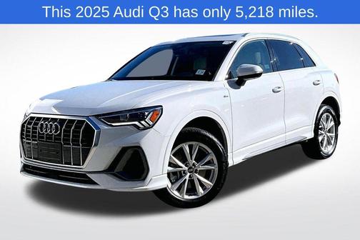 Glacier White Metallic 2025 Audi Q3 45 S line Premium
