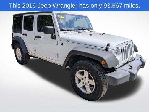 Bright White Clearcoat 2016 Jeep Wrangler Unlimited Sport