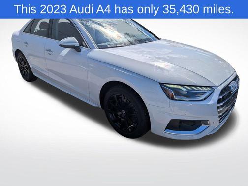 Glacier White Metallic 2023 Audi A4 40 Premium