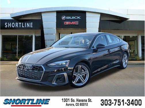 Brilliant Black 2021 Audi A5 Sportback 45 S Line Premium
