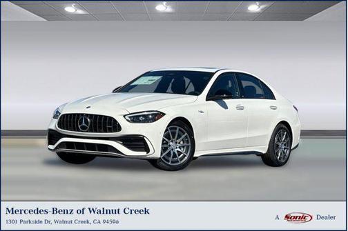 Polar White 2026 Mercedes-Benz AMG C 43 4MATIC