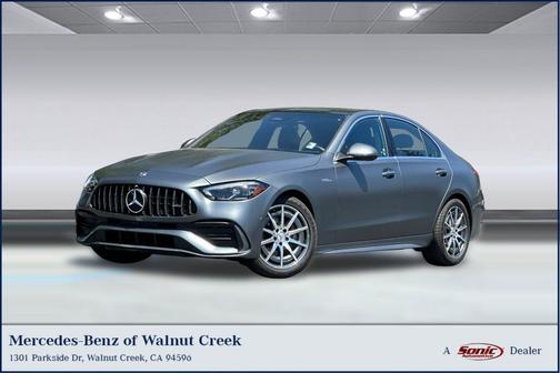 Power Red/Black Leather 2023 Mercedes-Benz AMG C 43 4MATIC