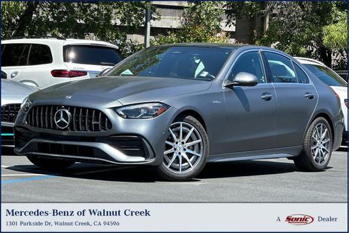 Power Red/Black Leather 2023 Mercedes-Benz AMG C 43 4MATIC