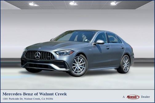 Power Red/Black Leather 2023 Mercedes-Benz AMG C 43 4MATIC