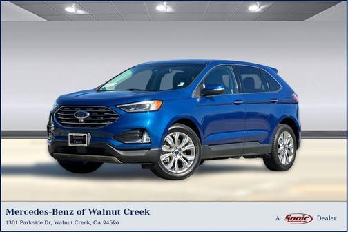 ATLAS BLUE 2022 Ford Edge Titanium