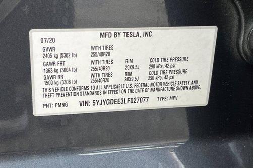 2020 Tesla Model Y Long Range Dual Motor All-Wheel Drive