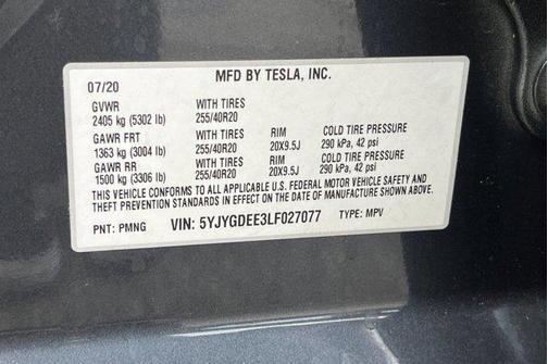 2020 Tesla Model Y Long Range Dual Motor All-Wheel Drive