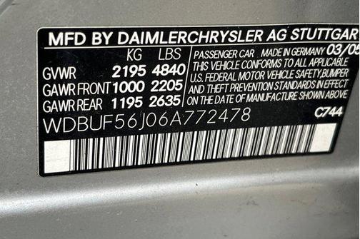 2006 Mercedes-Benz E-Class 3.5L