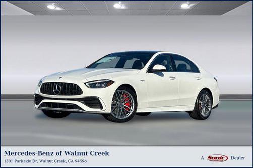 Polar White 2026 Mercedes-Benz AMG C 43 4MATIC