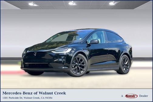 Solid Black 2023 Tesla Model X Plaid Tri Motor All-Wheel Drive