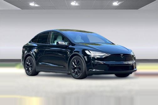 Solid Black 2023 Tesla Model X Plaid Tri Motor All-Wheel Drive