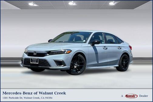 Aegean Blue Metallic 2023 Honda Civic Sport