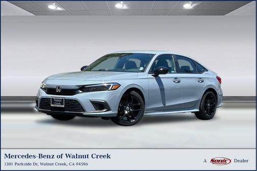 Aegean Blue Metallic 2023 Honda Civic Sport