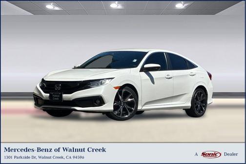 Platinum White Pearl 2021 Honda Civic Sport