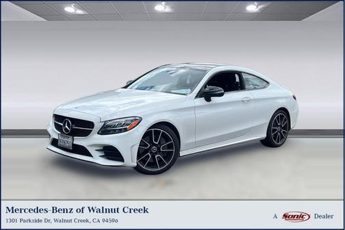 Polar White 2023 Mercedes-Benz C-Class Coupe