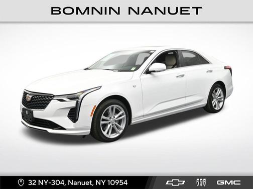 Summit White 2023 Cadillac CT4 Luxury