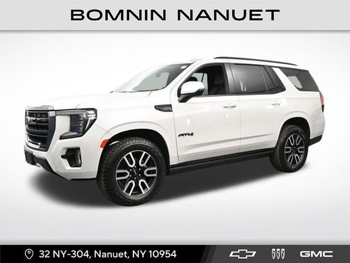 White Frost Tricoat 2023 GMC Yukon 4WD AT4