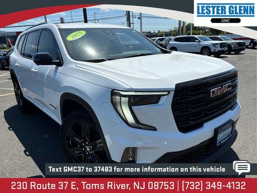 Summit White 2025 GMC Acadia FWD Elevation