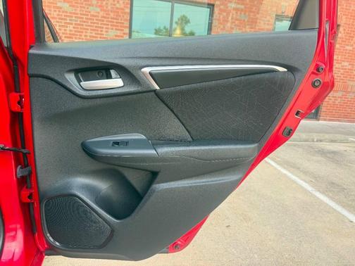 Red 2015 Honda Fit EX