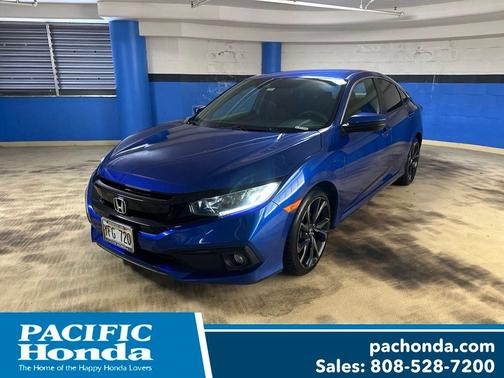 Aegean Blue Metallic 2020 Honda Civic Sport
