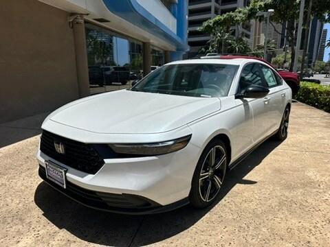 Platinum White Pearl 2025 Honda Accord Hybrid Sport