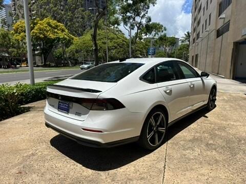 Platinum White Pearl 2025 Honda Accord Hybrid Sport