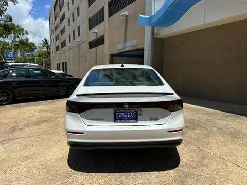Platinum White Pearl 2025 Honda Accord Hybrid Sport