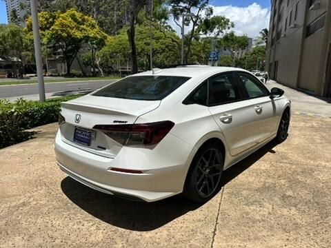 Platinum White Pearl 2026 Honda Civic Hybrid Sport