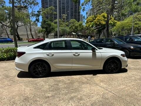 Platinum White Pearl 2026 Honda Civic Hybrid Sport