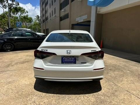 Platinum White Pearl 2026 Honda Civic Hybrid Sport